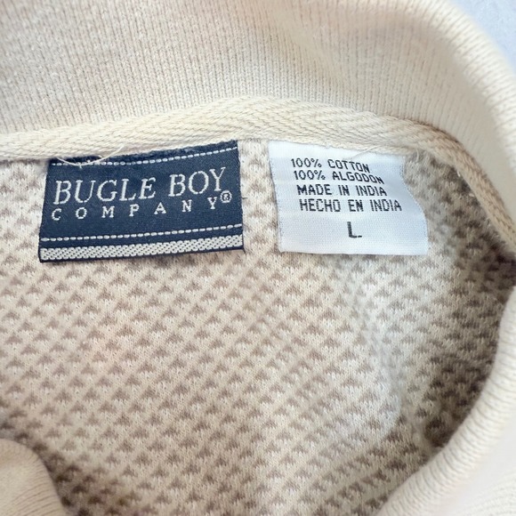 Bugle Boy Company Polo Shirt Patterned Short Sleeve Casual Top Size L Golf,sport - Picture 2 of 7